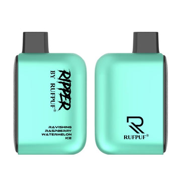 RUFPUF RIPPER RAVISHING RASPBERRY WATERMELON ICE DISPOSABLE VAPE - 6000 PUFFS